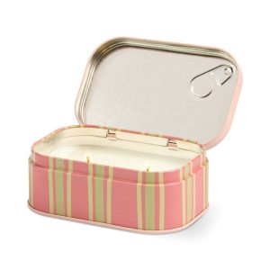 Paddywax Bistro Martini Printed Tin Candle - Lemon & Violet