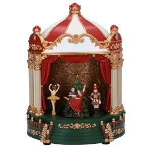 Gisela Graham Resin Music Box 31cm - Nutcracker Theatre