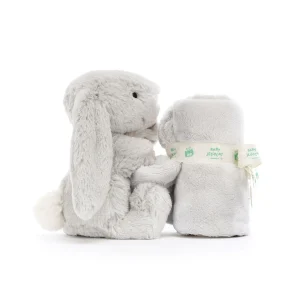 Jellycat Bashful Silver Bunny Soother side