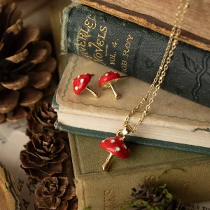Bill Skinner - Toadstool Huggie Earrings
