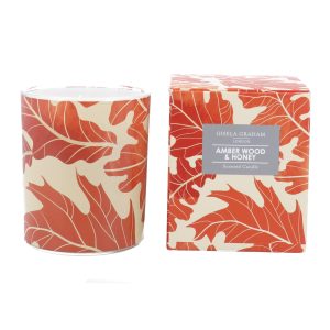 Gisela Graham Boxed Scented Candle 8.5cm - Autumn Oak Leaves