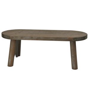 Gisela Graham Wood Decorative Bench 47cm - Oval