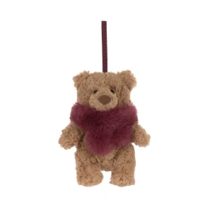 Jellycat Bartholomew Bear Winter Warmer Decoration front