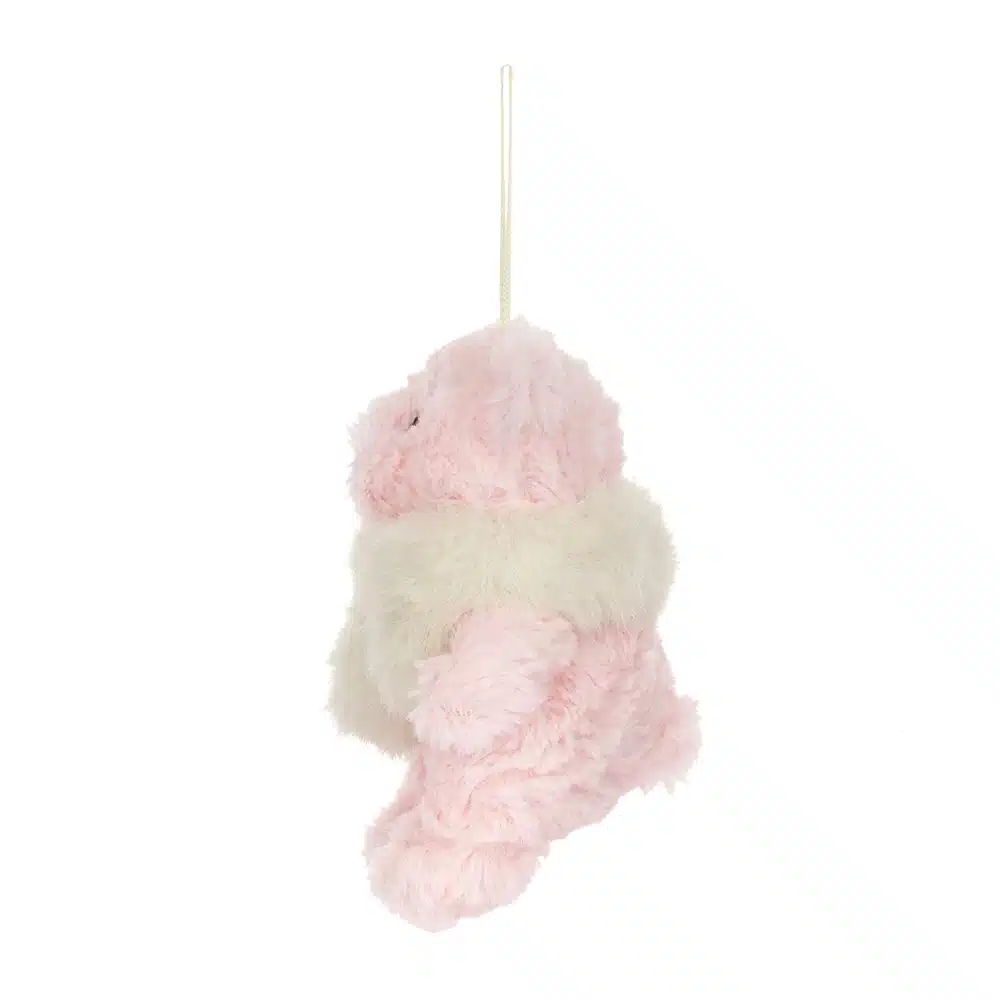 Jellycat Leola Bear Winter Warmer Decoration side