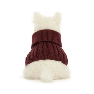 Jellycat Munro Scottie Dog 'Winter Jumper' back