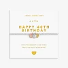 Joma Jewellery A Little Charmed Moments Happy 40th Birthday Bracelet