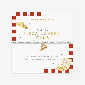 Joma Jewellery A Little Vibes Pizza Lovers' Club Silver & Gold Plated Bracelet