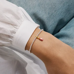 Joma Jewellery A Little Vibes Prosec Ho Ho Ho Silver & Gold Plated Bracelet