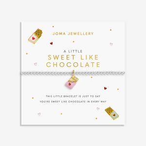 Joma Jewellery A Little Vibes Sweet Like Chocolate Silver & Gold Plated Bracelet