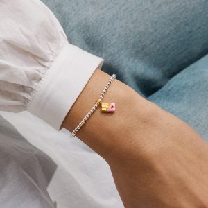 Joma Jewellery A Little Vibes Sweet Like Chocolate Silver & Gold Plated Bracelet