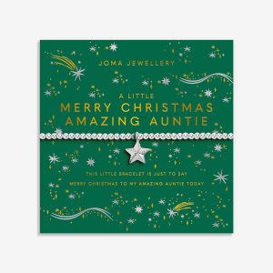 Joma Jewellery Christmas A Little Merry Christmas Amazing Auntie Bracelet