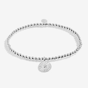 Joma Jewellery Christmas A Little Merry Christmas Teacher Silver Plated Bracelet