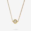 Joma Jewellery Classic Collection Solitaire Cz Gold Plated Necklace