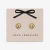 Joma Jewellery Classic Collection Solitaire Cz Gold Plated Stud Earrings