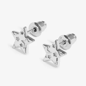 Joma Jewellery Earring Bauble Merry Christmas Silver Plated Earrings