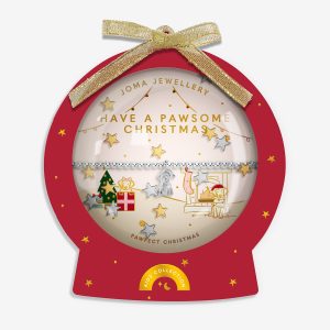Joma Jewellery Kids' Snowglobe A Little Have A Pawsome Christmas Silver Plated Bracelet