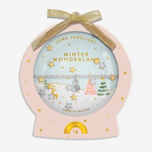 Joma Jewellery Kids' Snowglobe A Little Winter Wonderland Silver Plated Bracelet
