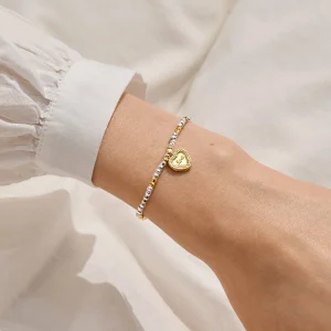 Joma Jewellery Little Stories Birthday Love Silver & Gold Plated Bracelet