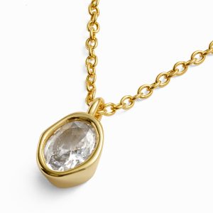 Joma Jewellery Loved By You Molten Gold Plated Necklace