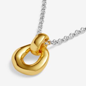 Joma Jewellery Loved By You Organic Link Silver & Gold Plated Necklace