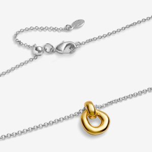 Joma Jewellery Loved By You Organic Link Silver & Gold Plated Necklace
