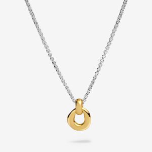 Joma Jewellery Loved By You Organic Link Silver & Gold Plated Necklace