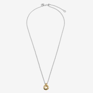 Joma Jewellery Loved By You Organic Link Silver & Gold Plated Necklace