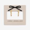 Joma Jewellery Loved By You Wavy Cluster Gold Plated Hoop Earrings