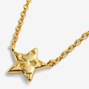 Joma Jewellery Necklace Christmas Cracker Merry Christmas Gold Plated