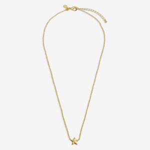 Joma Jewellery Necklace Christmas Cracker Merry Christmas Gold Plated