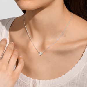 Joma Jewellery Necklace Christmas Cracker Merry Christmas Silver Plated