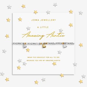 Joma Jewellery Sparkle Confetti A Little Amazing Auntie Bracelet