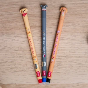 Alternative view of Legami Set of 3 Erasable Pens - Fur-ever Friends