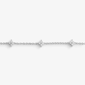 Alternative view of Joma Jewellery Loved By You Cz Clover Silver Plated Bracelet