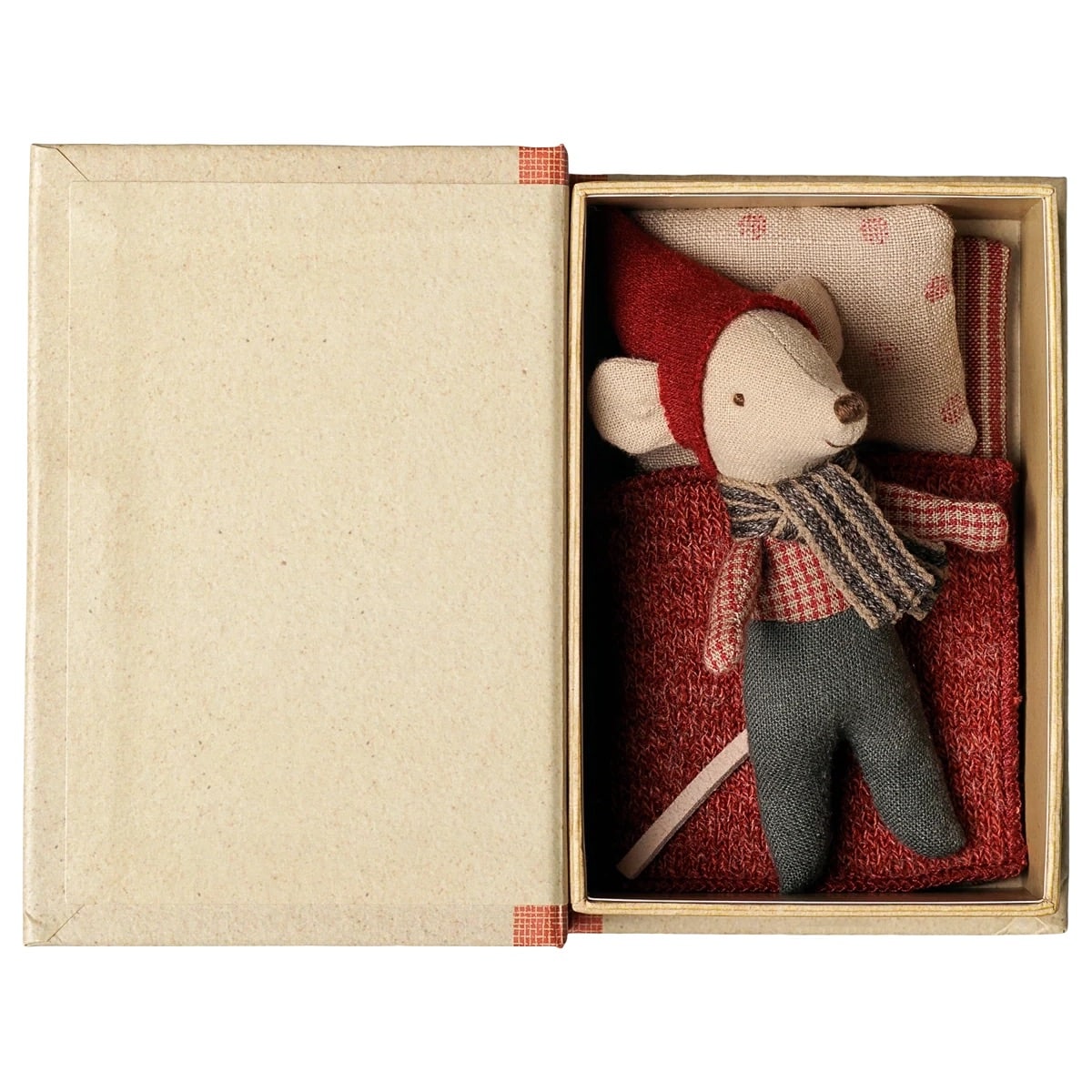 Maileg Christmas mouse, Baby in book