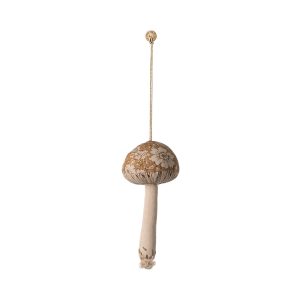 Maileg Fabric ornament, Mushroom - Blossom - Ocher