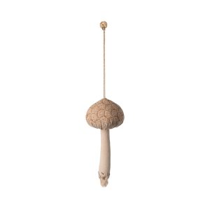 Maileg Fabric ornament, Mushroom - Winter heart