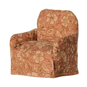 Maileg Folding chair, Mouse - Flower