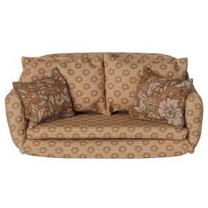 Maileg Sofa bed, Mouse, Large - Ocher