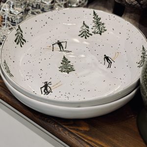 Set of 2 Deep Skiing Plates