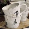 Set of 4 Ski Mugs