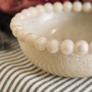 Small Cream Oval Bobble Bowl