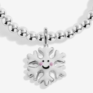 Joma Jewellery Kids' A Little Jomees Let It Snow Silver Plated Bracelet