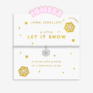Joma Jewellery Kids' A Little Jomees Let It Snow Silver Plated Bracelet
