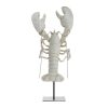 White Faux Lobster on Stand