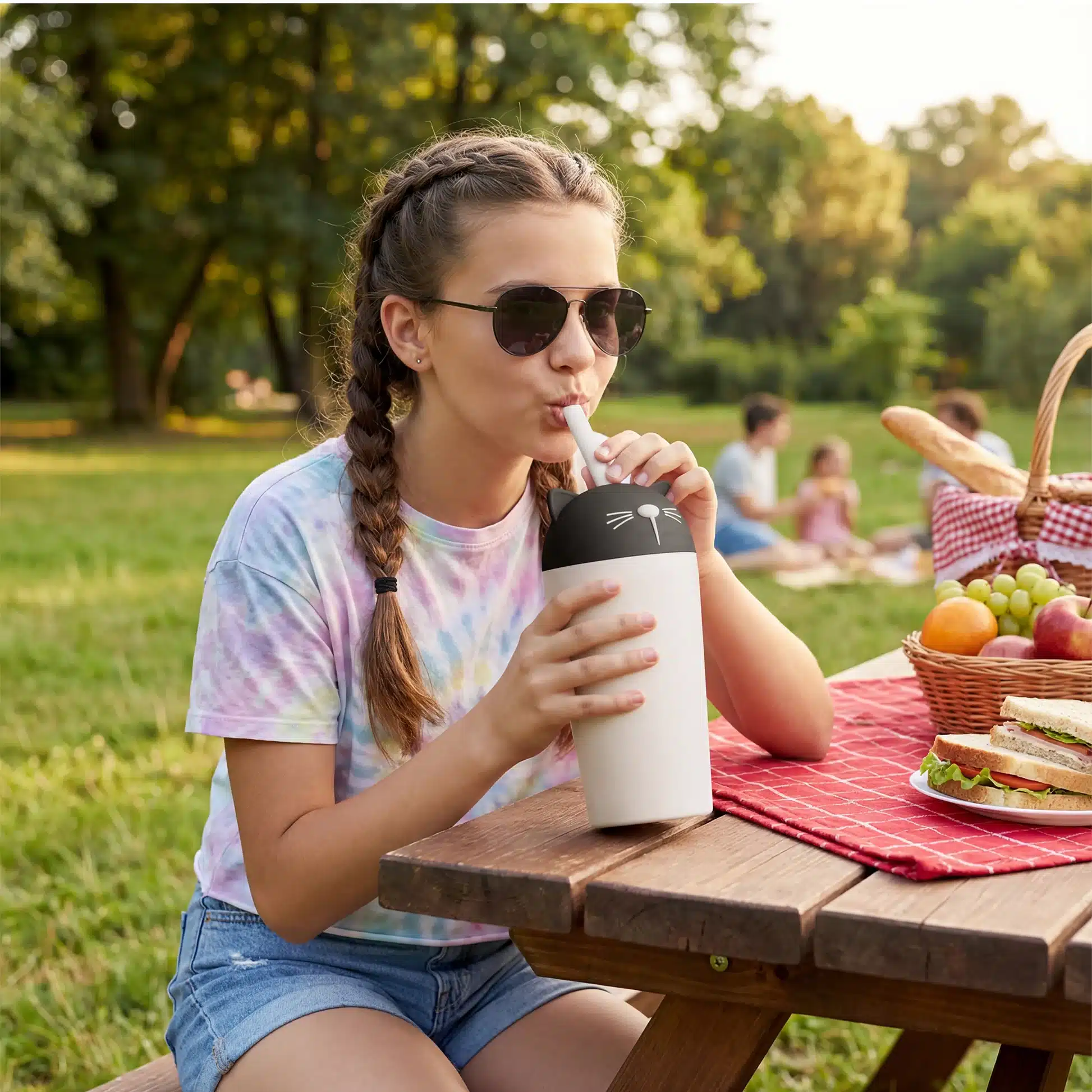 Asobu Bestie Sippy Insulated Mug - Cat