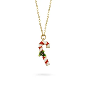 Bill Skinner Candy Cane Pendant Necklace