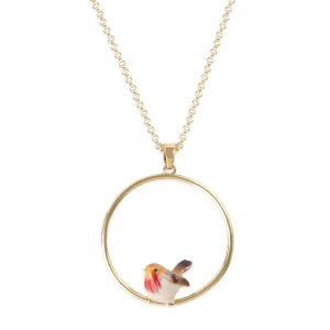 Bill Skinner Robin Long Hoop Pendant Necklace