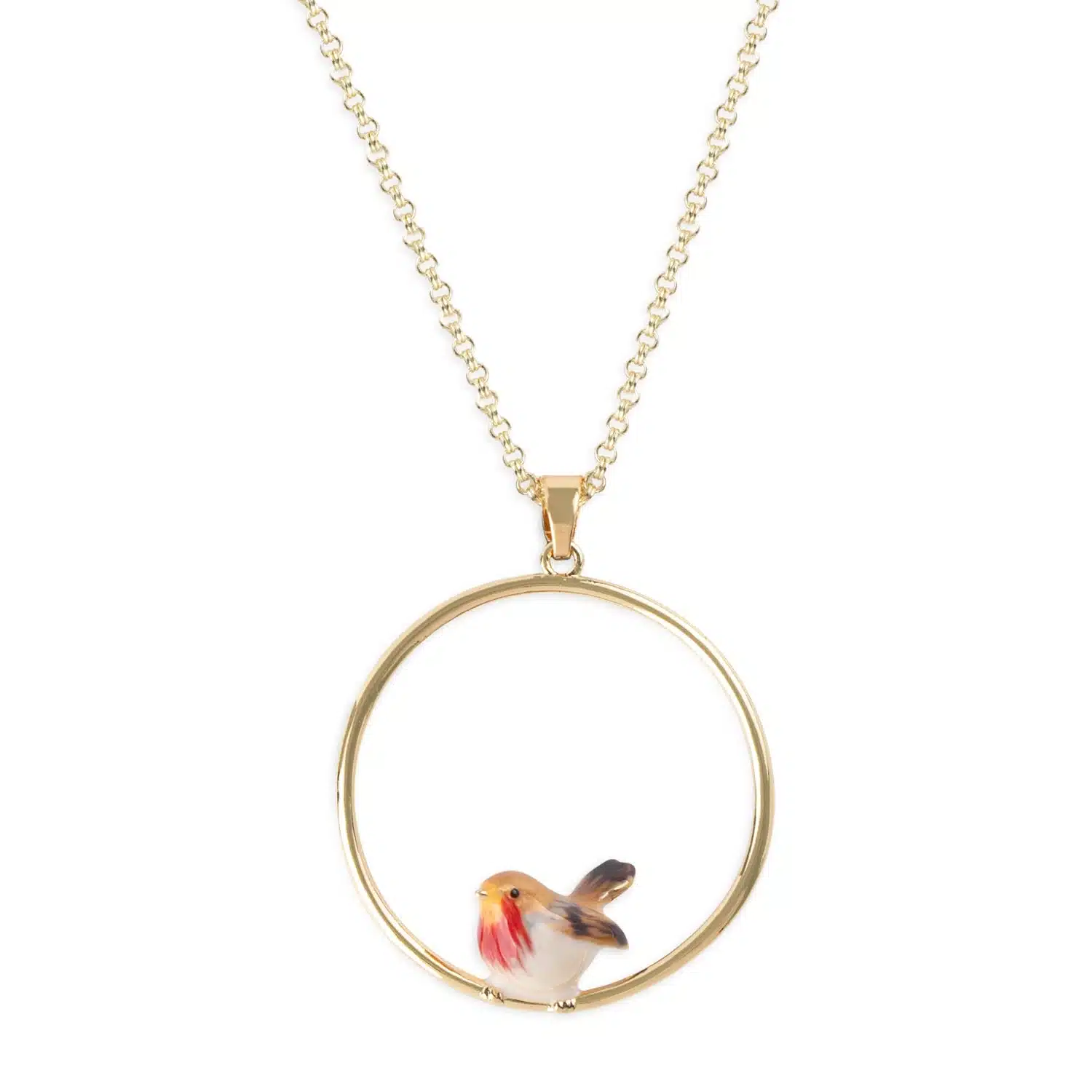 Bill Skinner Robin Long Hoop Pendant Necklace