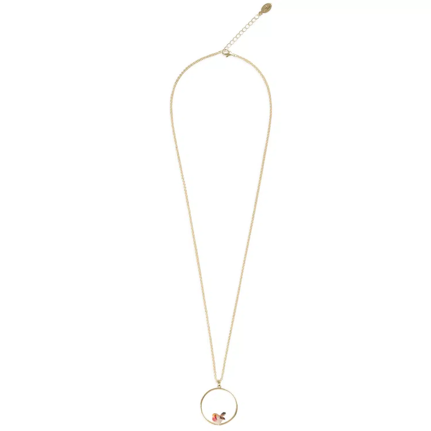 Bill Skinner Robin Long Hoop Pendant Necklace